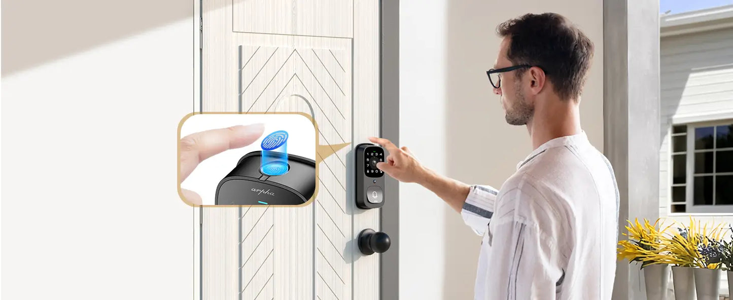 Smart Door Lock AL501 – 3D Face Recognition | WiFi App Control | Fingerprint Unlock | AI Motion Detection