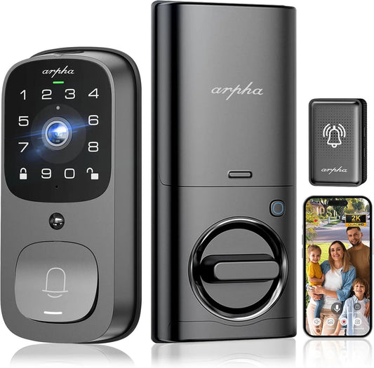 Smart Door Lock AL501 – 3D Face Recognition | WiFi App Control | Fingerprint Unlock | AI Motion Detection