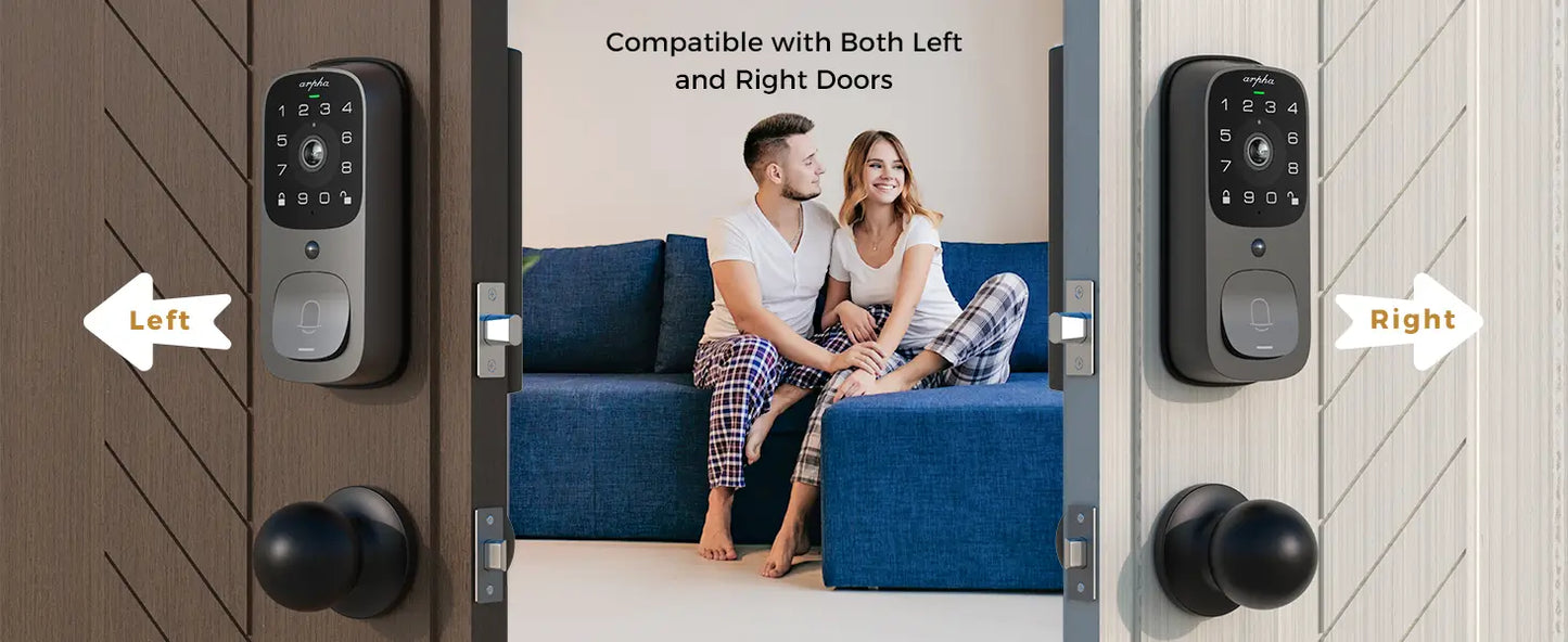 Smart Door Lock AL501 – 3D Face Recognition | WiFi App Control | Fingerprint Unlock | AI Motion Detection