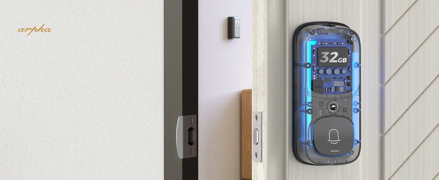 Smart Door Lock AL501 – 3D Face Recognition | WiFi App Control | Fingerprint Unlock | AI Motion Detection