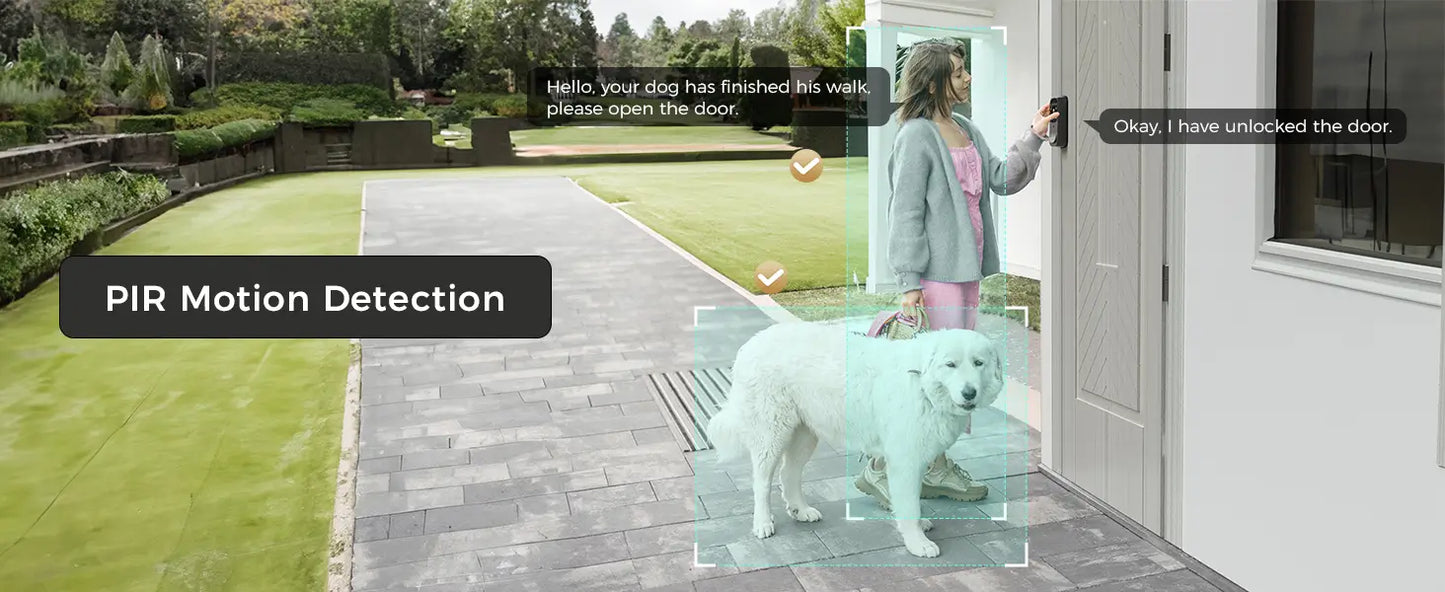 Smart Door Lock AL501 – 3D Face Recognition | WiFi App Control | Fingerprint Unlock | AI Motion Detection