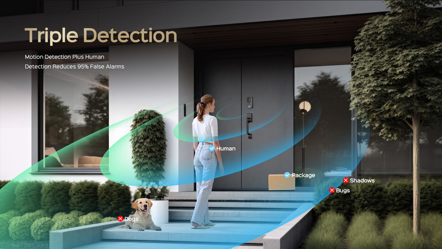 Smart Door Lock AL501 – 3D Face Recognition | WiFi App Control | Fingerprint Unlock | AI Motion Detection