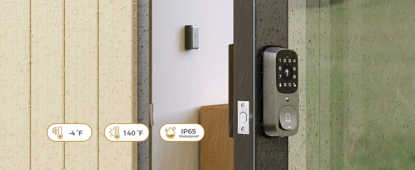 Smart Door Lock AL501 – 3D Face Recognition | WiFi App Control | Fingerprint Unlock | AI Motion Detection