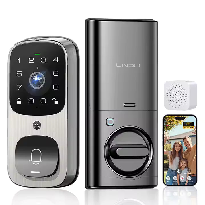 Smart Fingerprint Door Lock 502 – WiFi, Keypad, App, Fingerprint Unlock | Human Detection