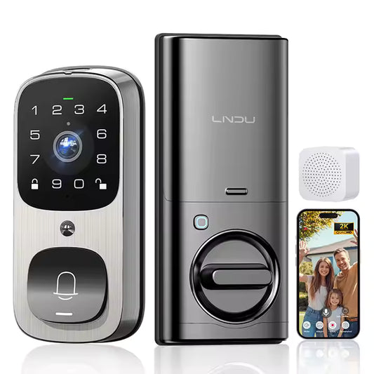 Smart Fingerprint Door Lock 502 – WiFi, Keypad, App, Fingerprint Unlock | Human Detection